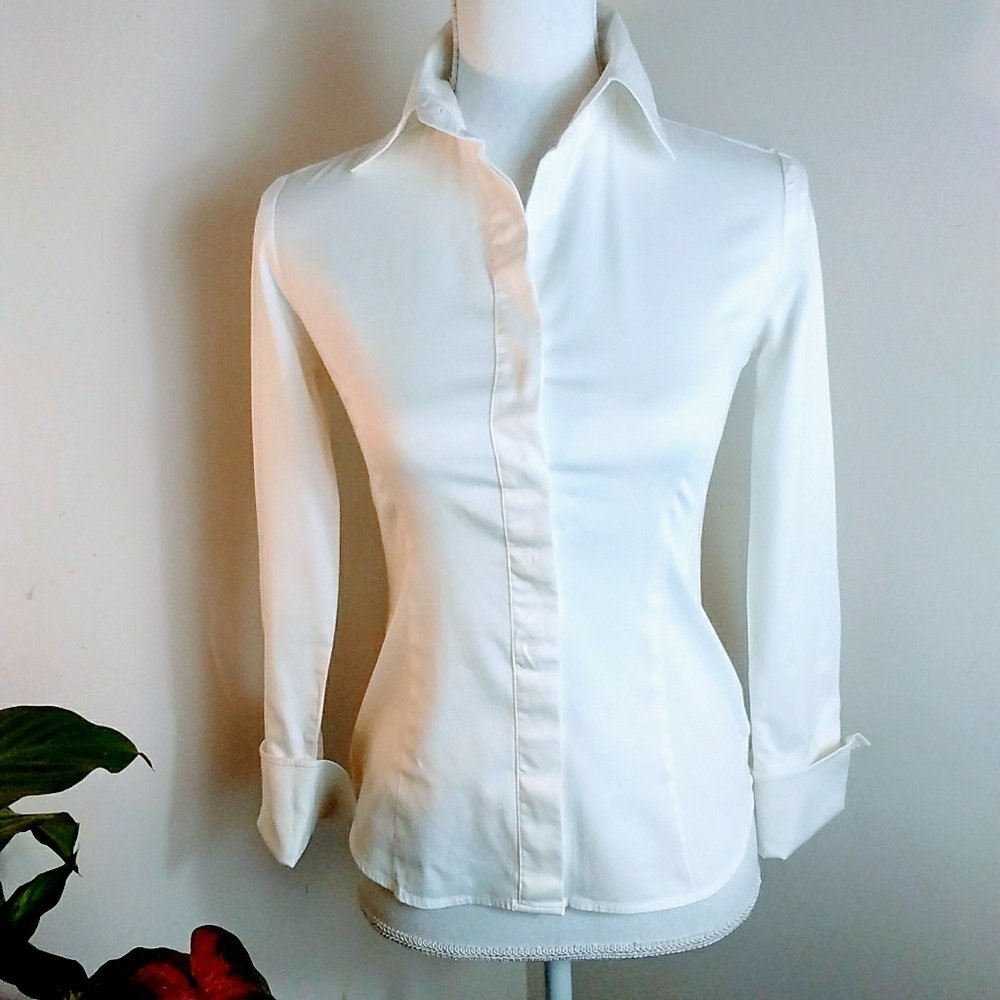 Lilly Pulitzer White Long Sleeve Blouse